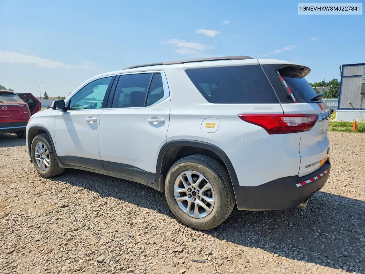 2021 Chevrolet Traverse Lt VIN: 1GNEVHKW8MJ227841 Lot: 61529966