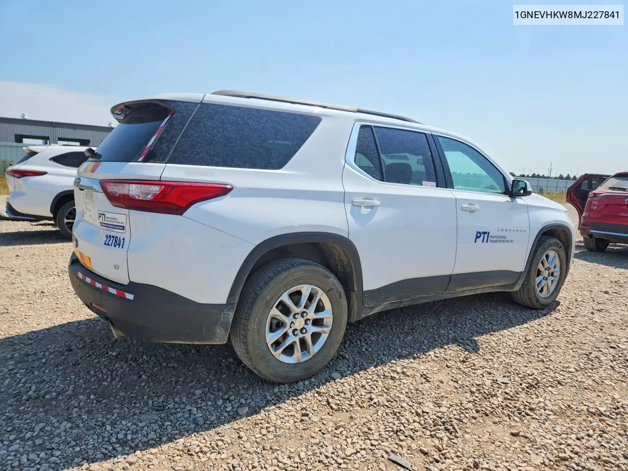 2021 Chevrolet Traverse Lt VIN: 1GNEVHKW8MJ227841 Lot: 61529966
