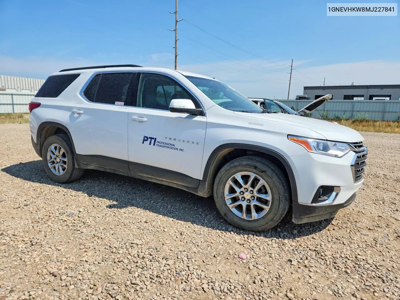 2021 Chevrolet Traverse Lt VIN: 1GNEVHKW8MJ227841 Lot: 61529966