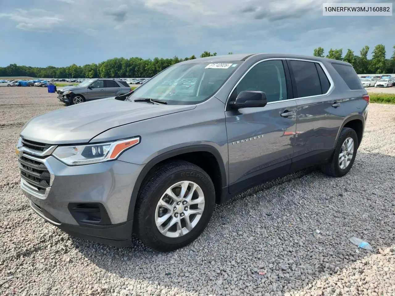 2021 Chevrolet Traverse Ls VIN: 1GNERFKW3MJ160882 Lot: 61740926