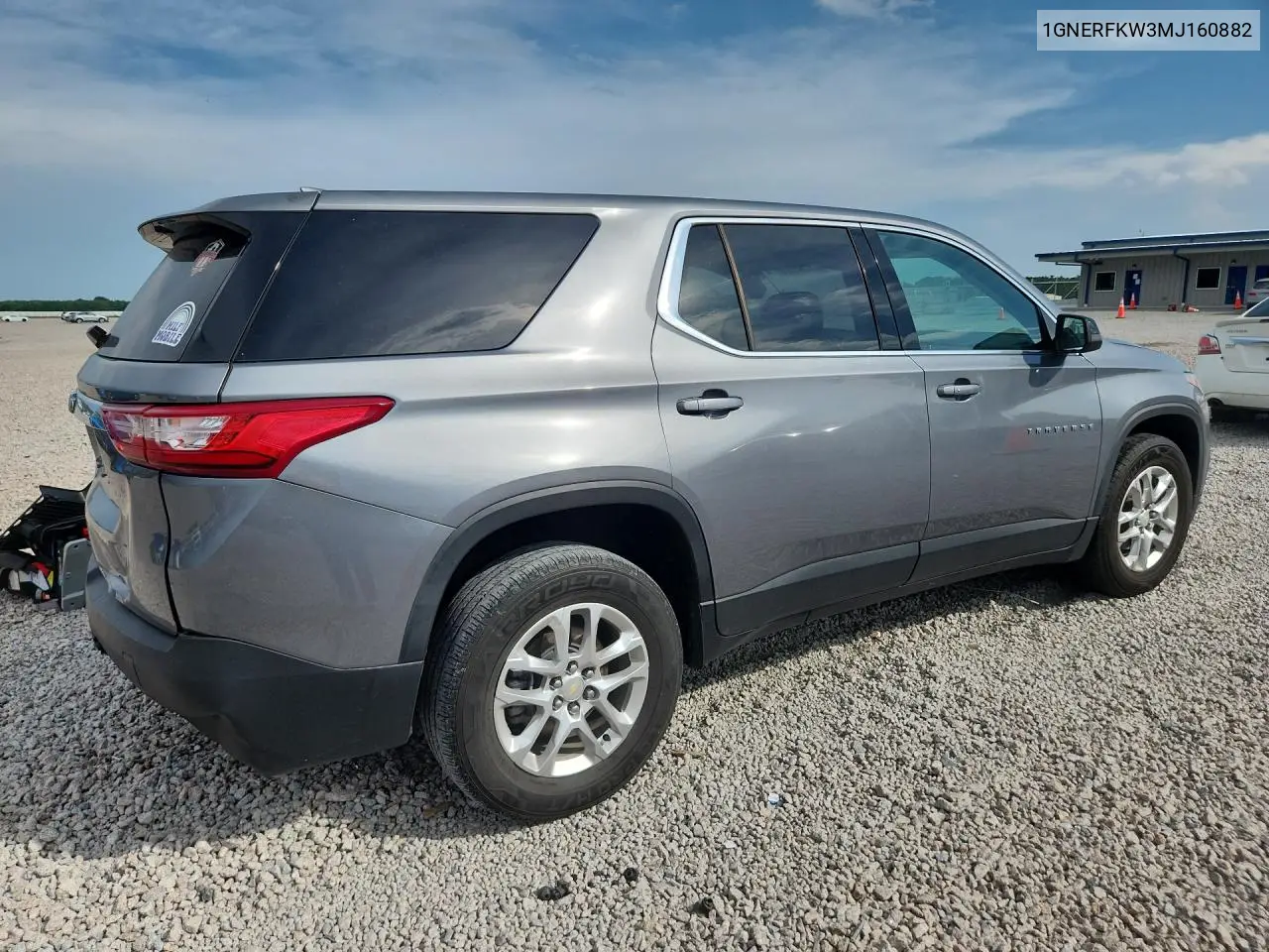 2021 Chevrolet Traverse Ls VIN: 1GNERFKW3MJ160882 Lot: 61740926