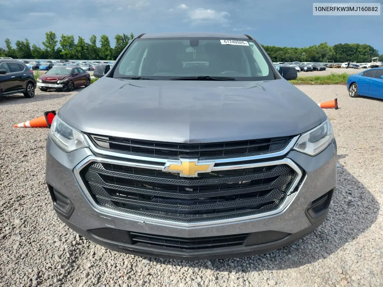 2021 Chevrolet Traverse Ls VIN: 1GNERFKW3MJ160882 Lot: 61740926