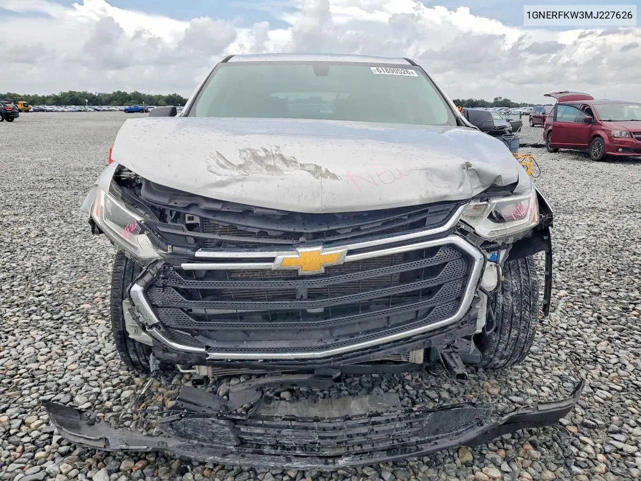 2021 Chevrolet Traverse Ls VIN: 1GNERFKW3MJ227626 Lot: 61890526