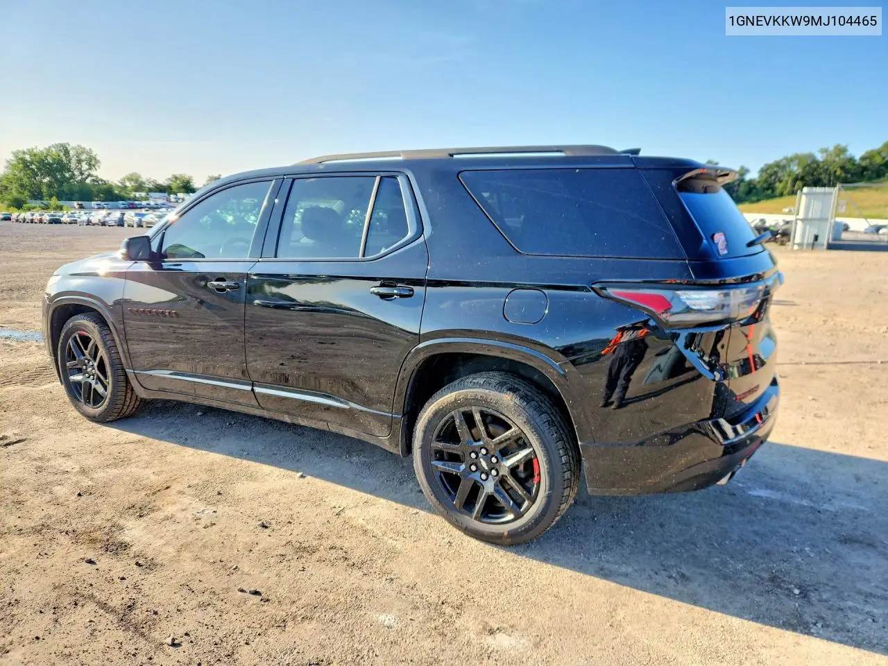 2021 Chevrolet Traverse Premier VIN: 1GNEVKKW9MJ104465 Lot: 61984906