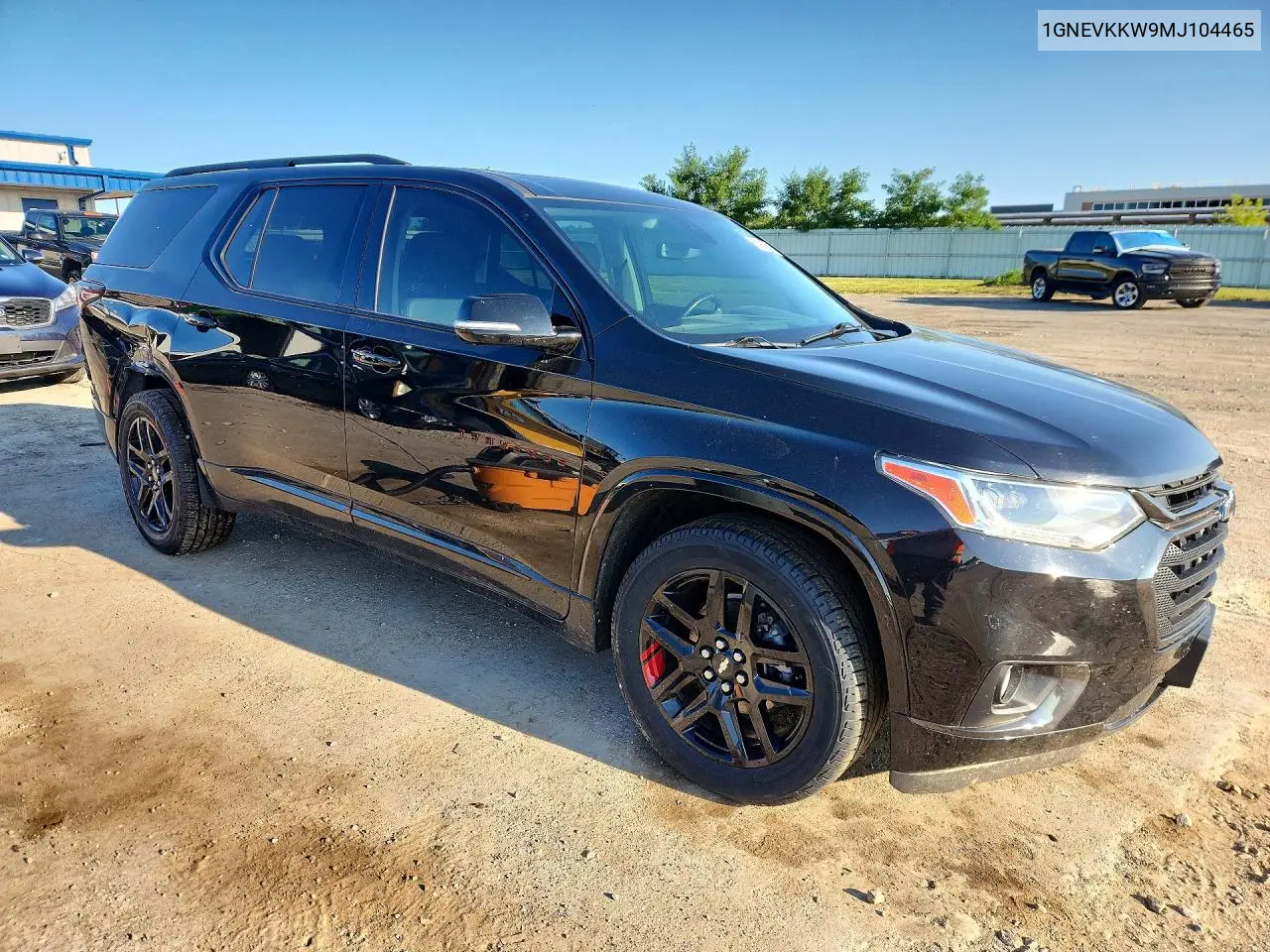 2021 Chevrolet Traverse Premier VIN: 1GNEVKKW9MJ104465 Lot: 61984906