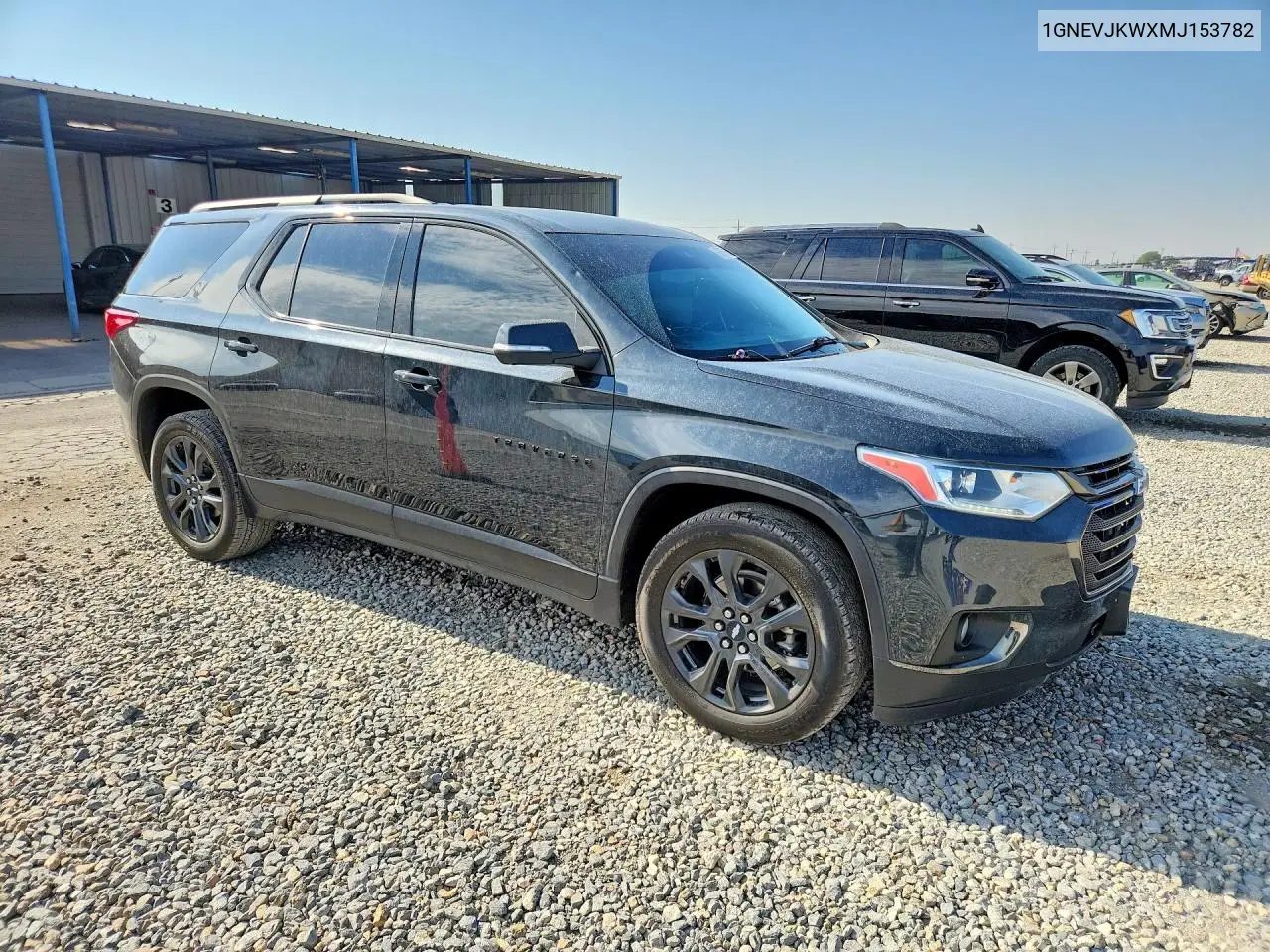 1GNEVJKWXMJ153782 2021 Chevrolet Traverse Rs