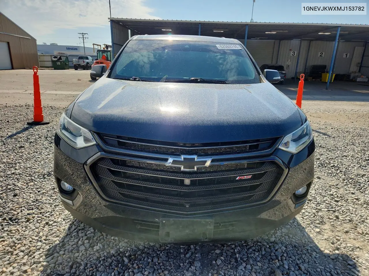 1GNEVJKWXMJ153782 2021 Chevrolet Traverse Rs