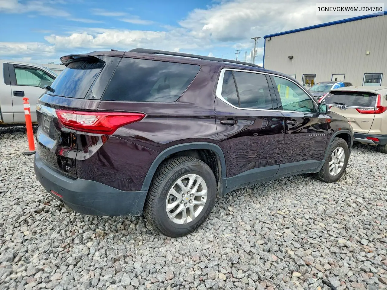 2021 Chevrolet Traverse Lt VIN: 1GNEVGKW6MJ204780 Lot: 62073446