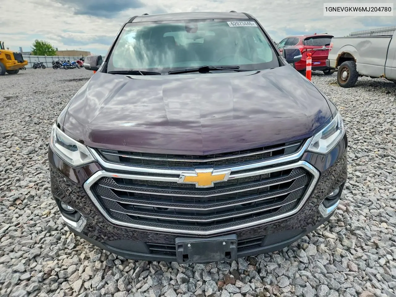 2021 Chevrolet Traverse Lt VIN: 1GNEVGKW6MJ204780 Lot: 62073446