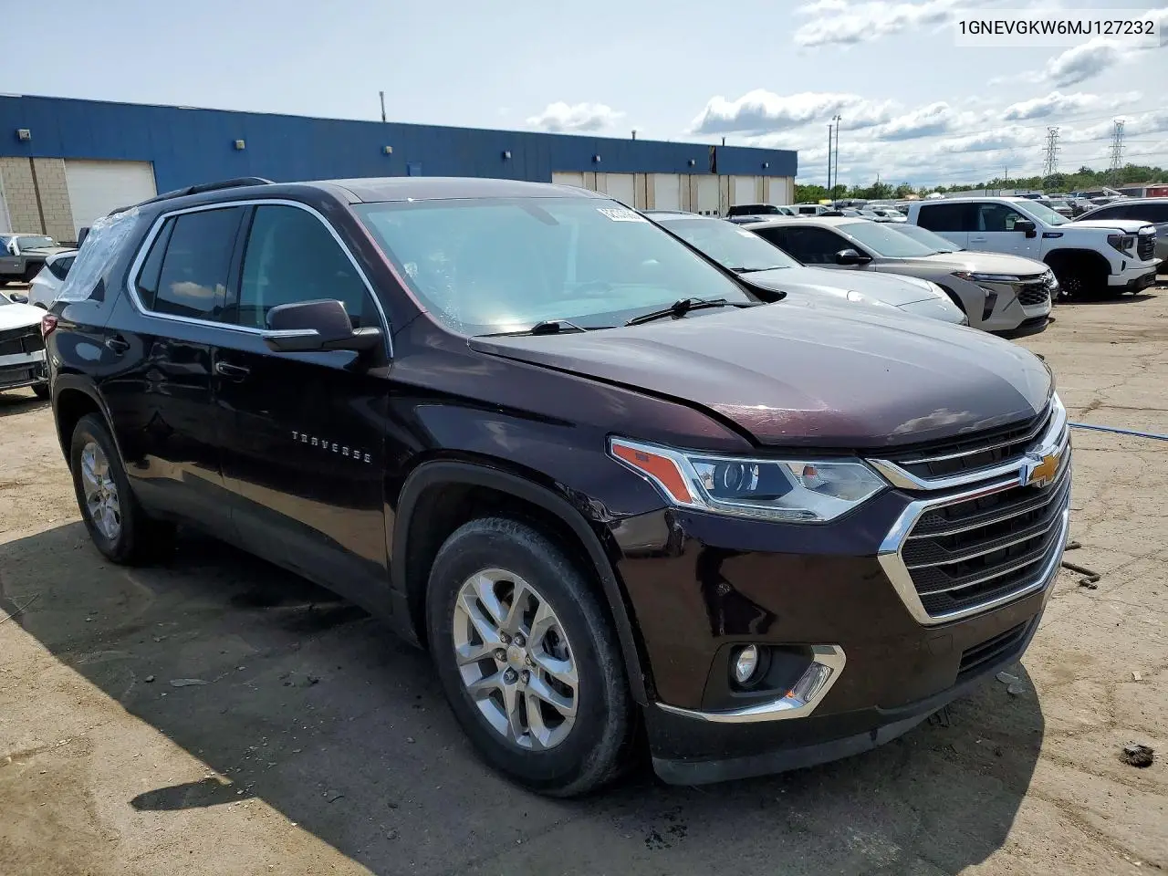 1GNEVGKW6MJ127232 2021 Chevrolet Traverse Lt