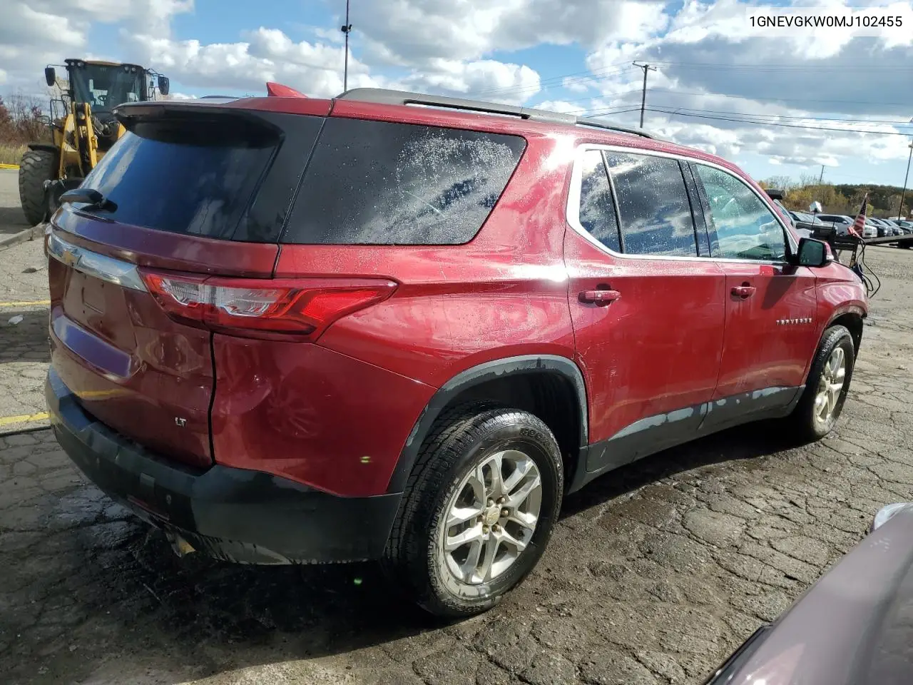 1GNEVGKW0MJ102455 2021 Chevrolet Traverse Lt
