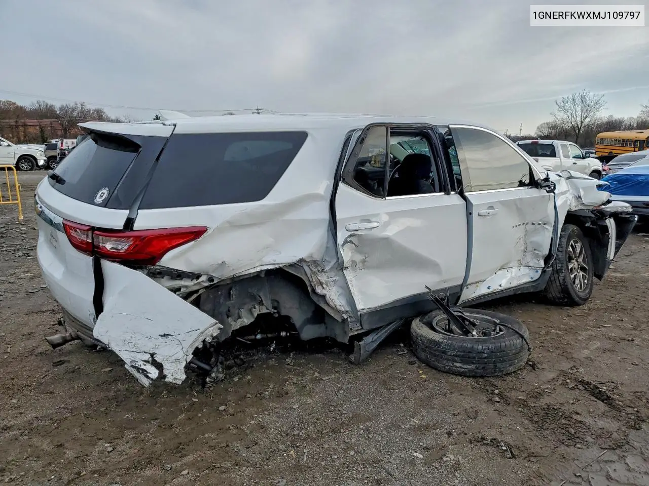 1GNERFKWXMJ109797 2021 Chevrolet Traverse Ls