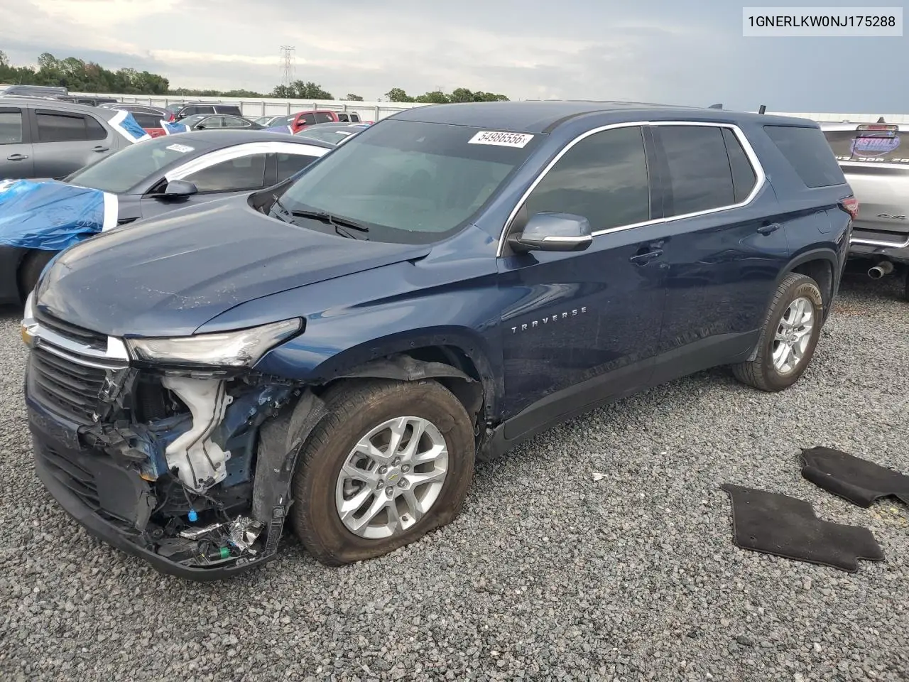 2022 Chevrolet Traverse VIN: 1GNERLKW0NJ175288 Lot: 54986556