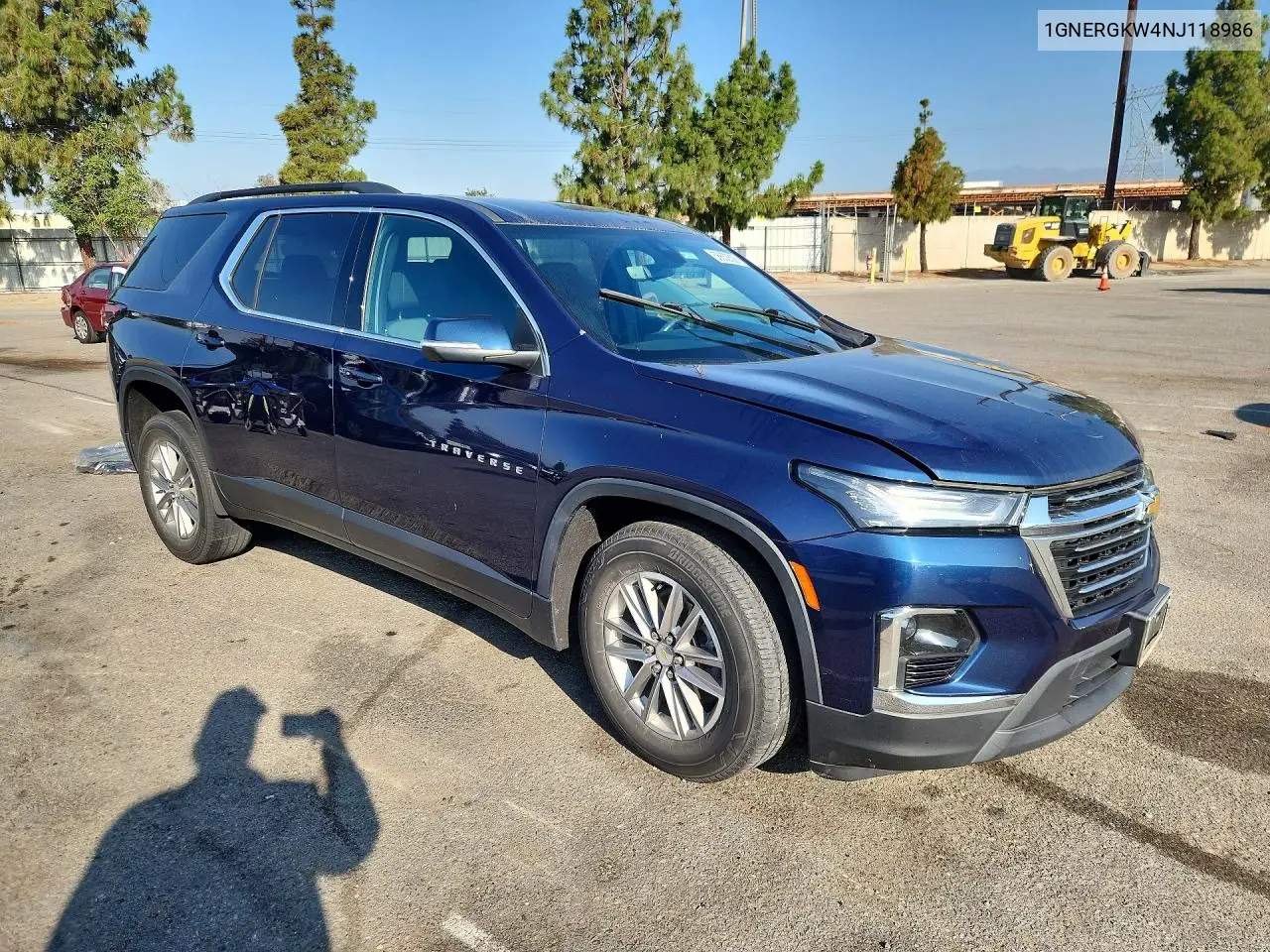 2022 Chevrolet Traverse Lt VIN: 1GNERGKW4NJ118986 Lot: 58652306