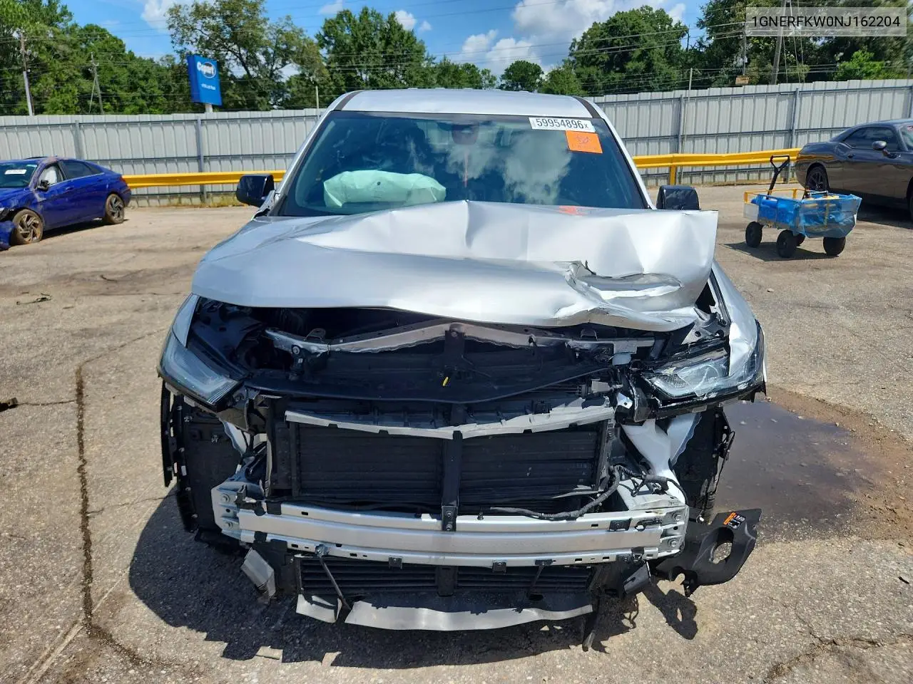 2022 Chevrolet Traverse Ls VIN: 1GNERFKW0NJ162204 Lot: 59954896