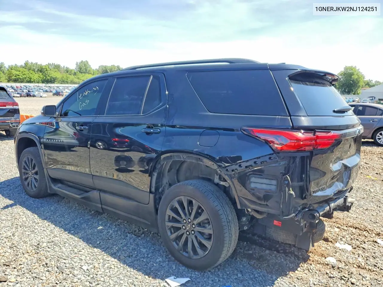 2022 Chevrolet Traverse Rs VIN: 1GNERJKW2NJ124251 Lot: 60784726