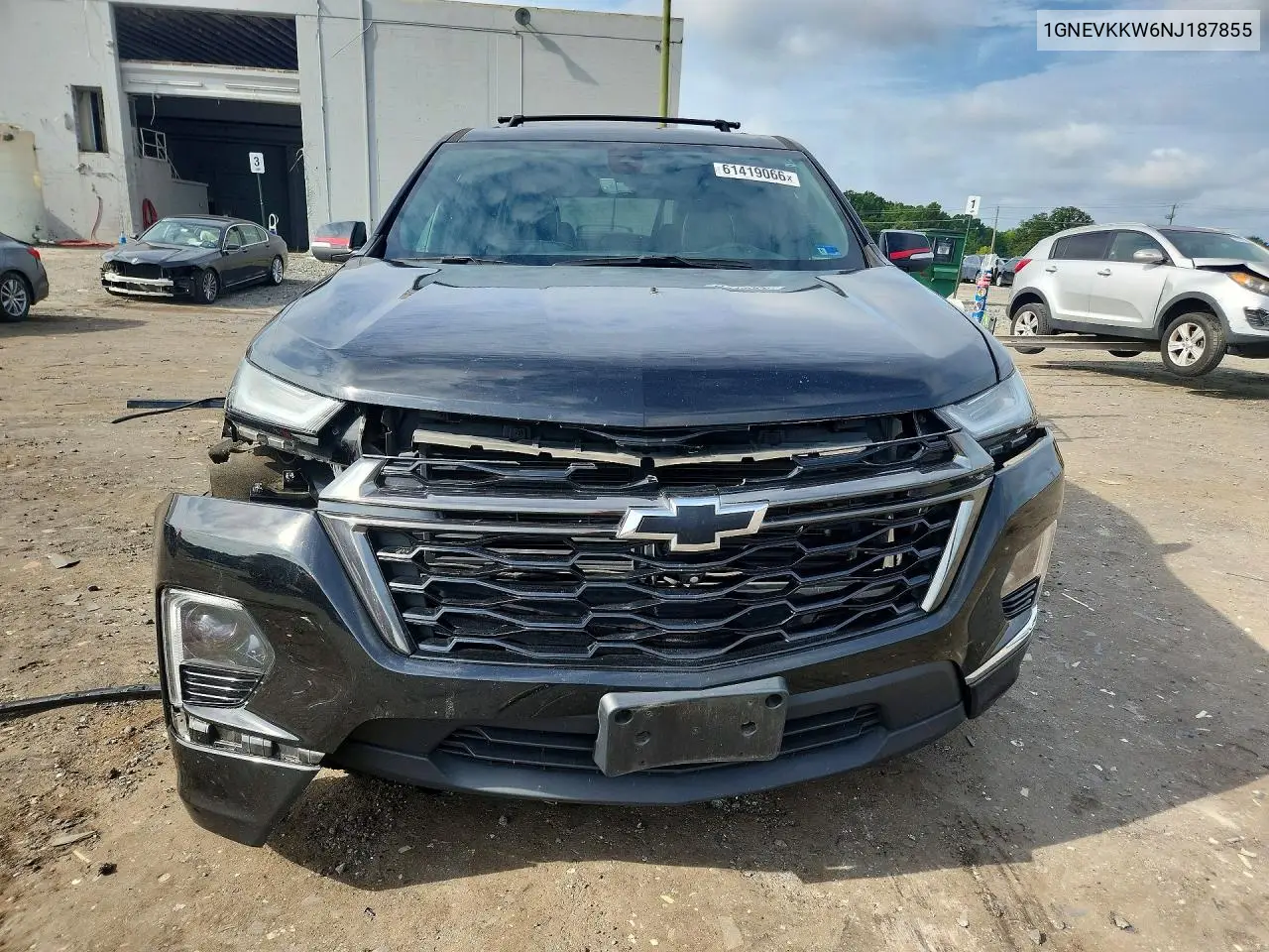 2022 Chevrolet Traverse Premier VIN: 1GNEVKKW6NJ187855 Lot: 61419066