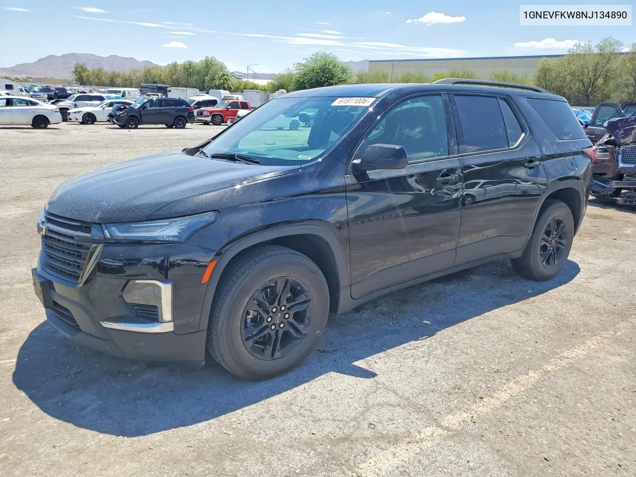 2022 Chevrolet Traverse Ls VIN: 1GNEVFKW8NJ134890 Lot: 61911006