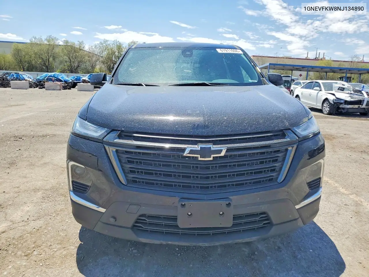 2022 Chevrolet Traverse Ls VIN: 1GNEVFKW8NJ134890 Lot: 61911006