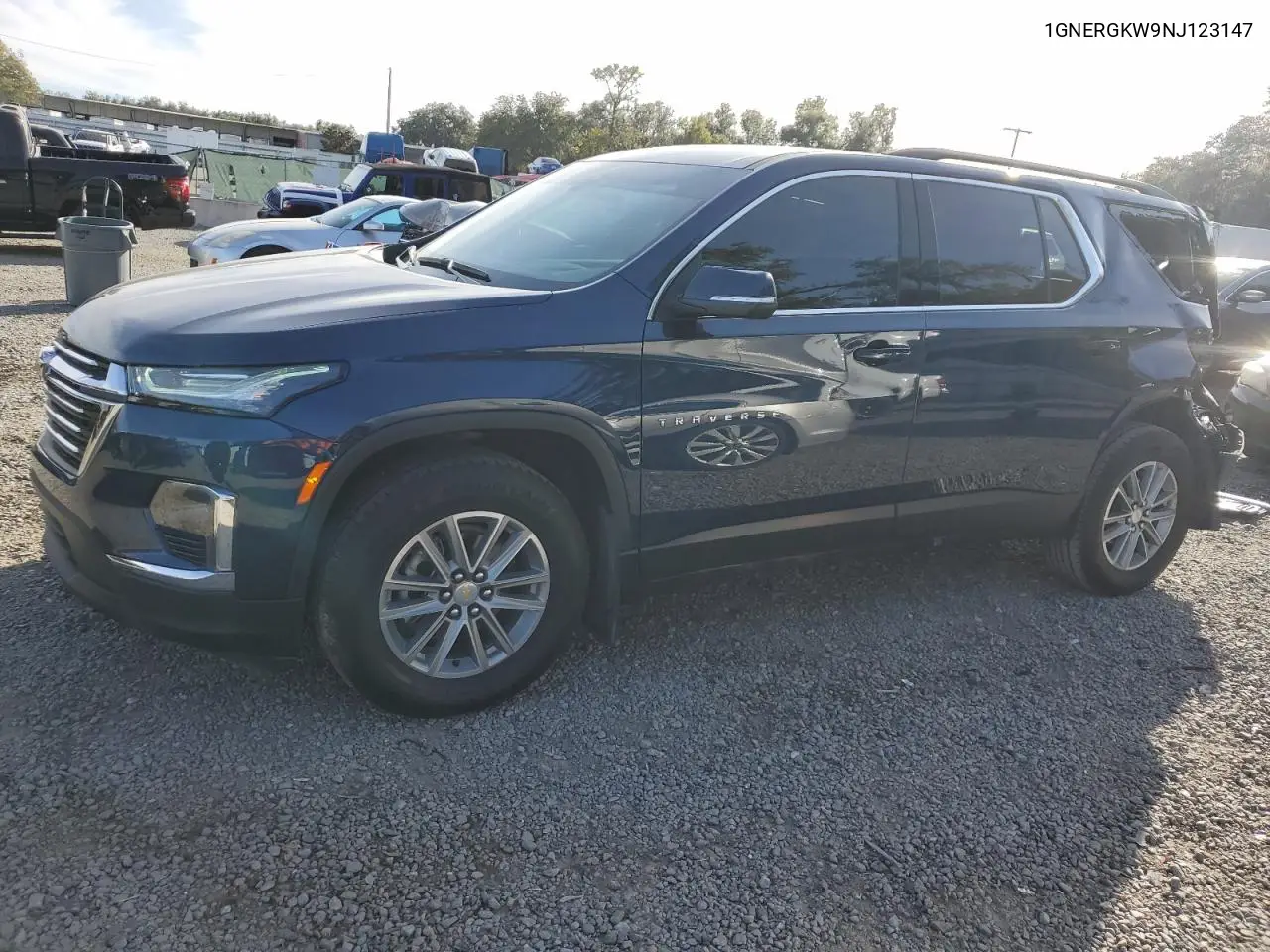 1GNERGKW9NJ123147 2022 Chevrolet Traverse Lt