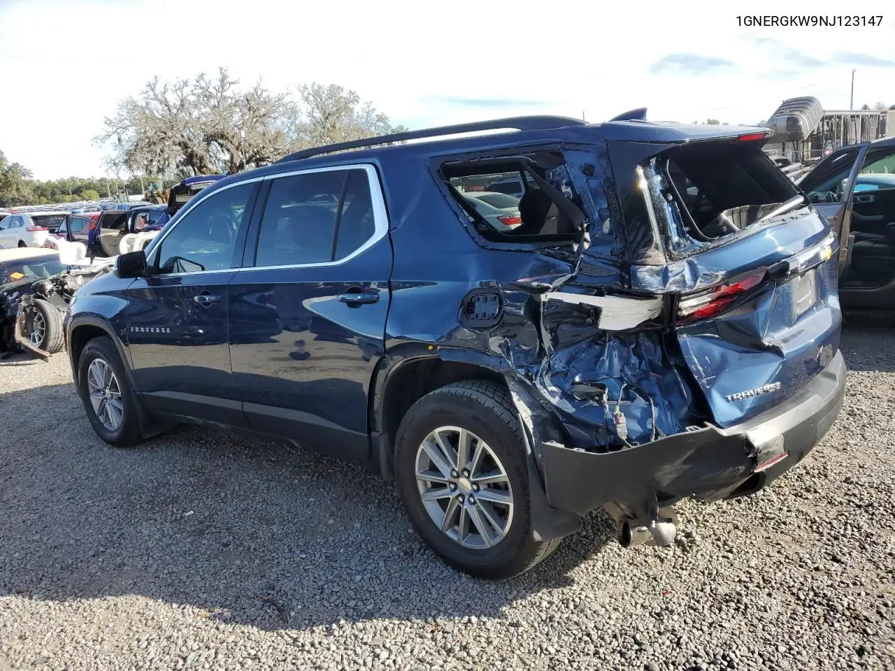 1GNERGKW9NJ123147 2022 Chevrolet Traverse Lt