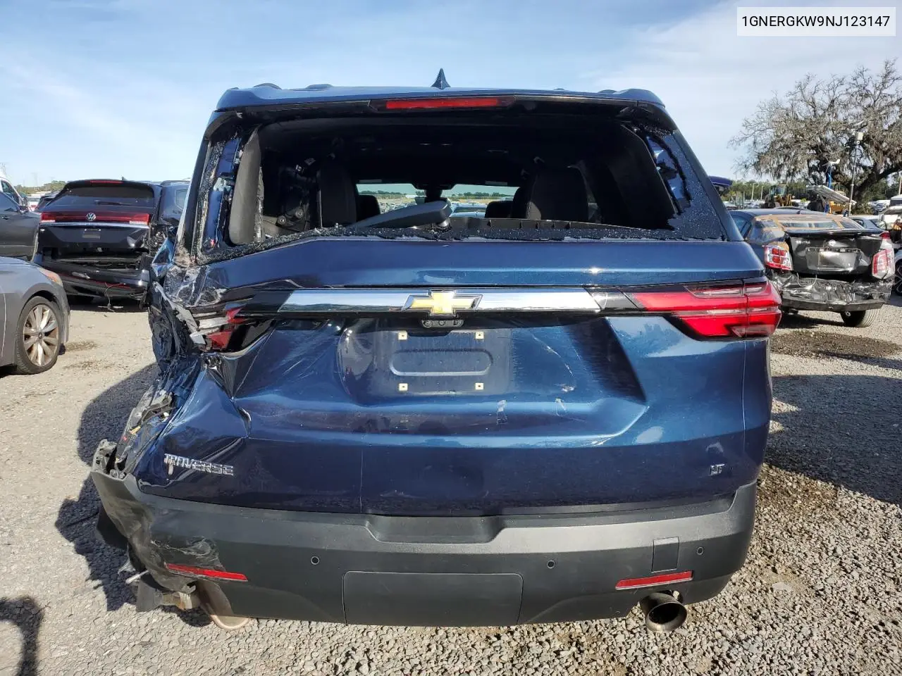 1GNERGKW9NJ123147 2022 Chevrolet Traverse Lt