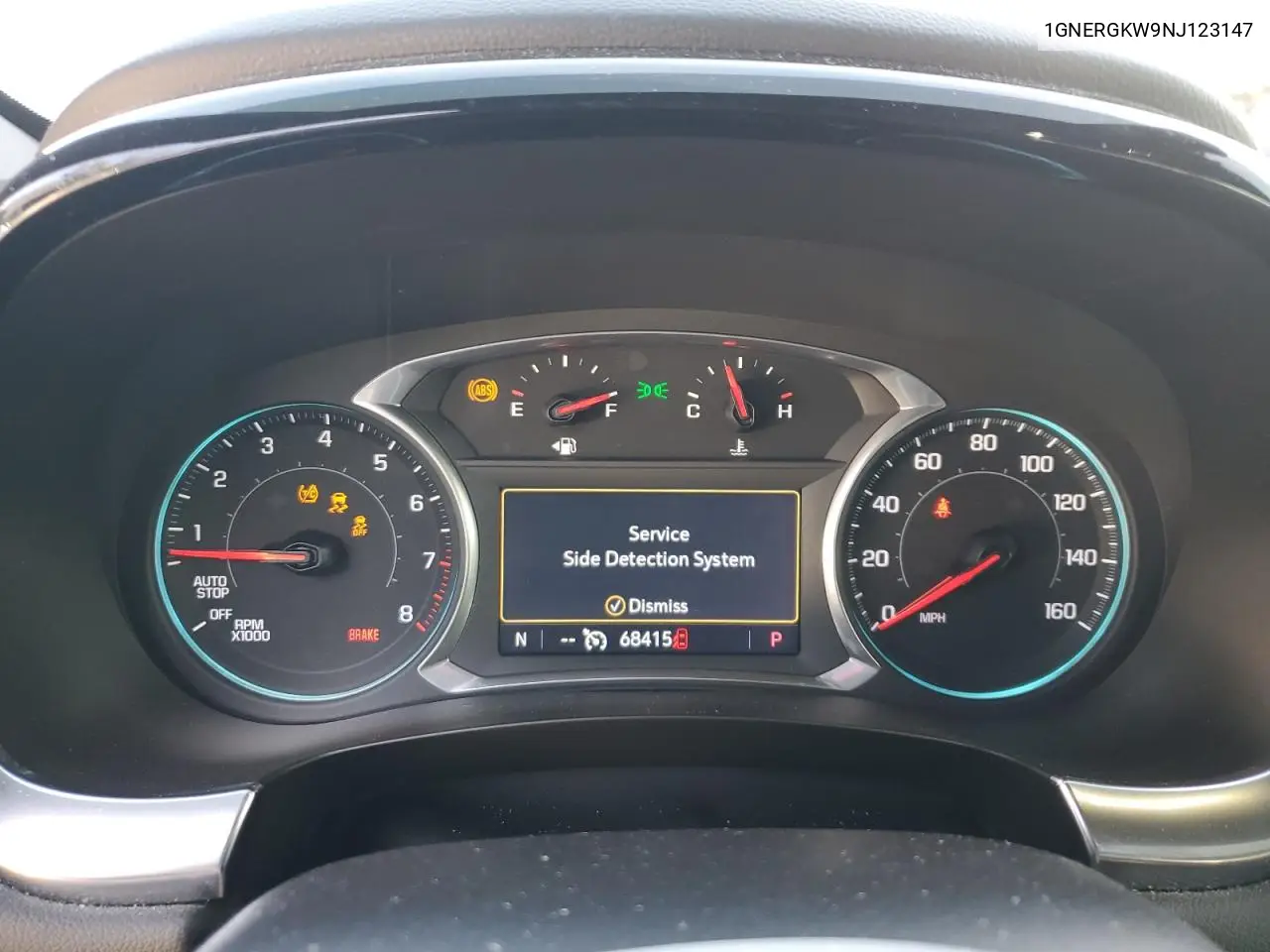 1GNERGKW9NJ123147 2022 Chevrolet Traverse Lt