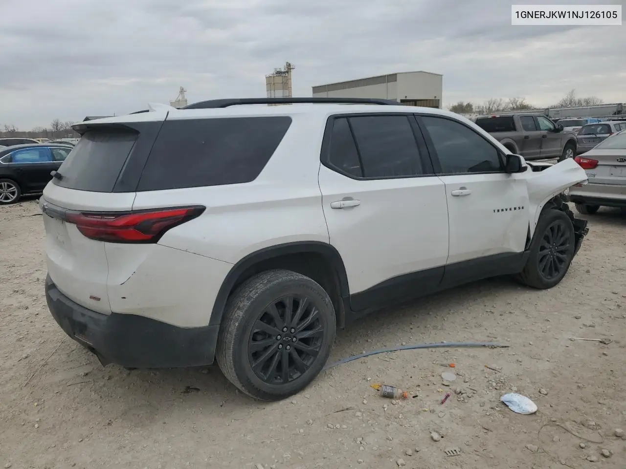 1GNERJKW1NJ126105 2022 Chevrolet Traverse Rs