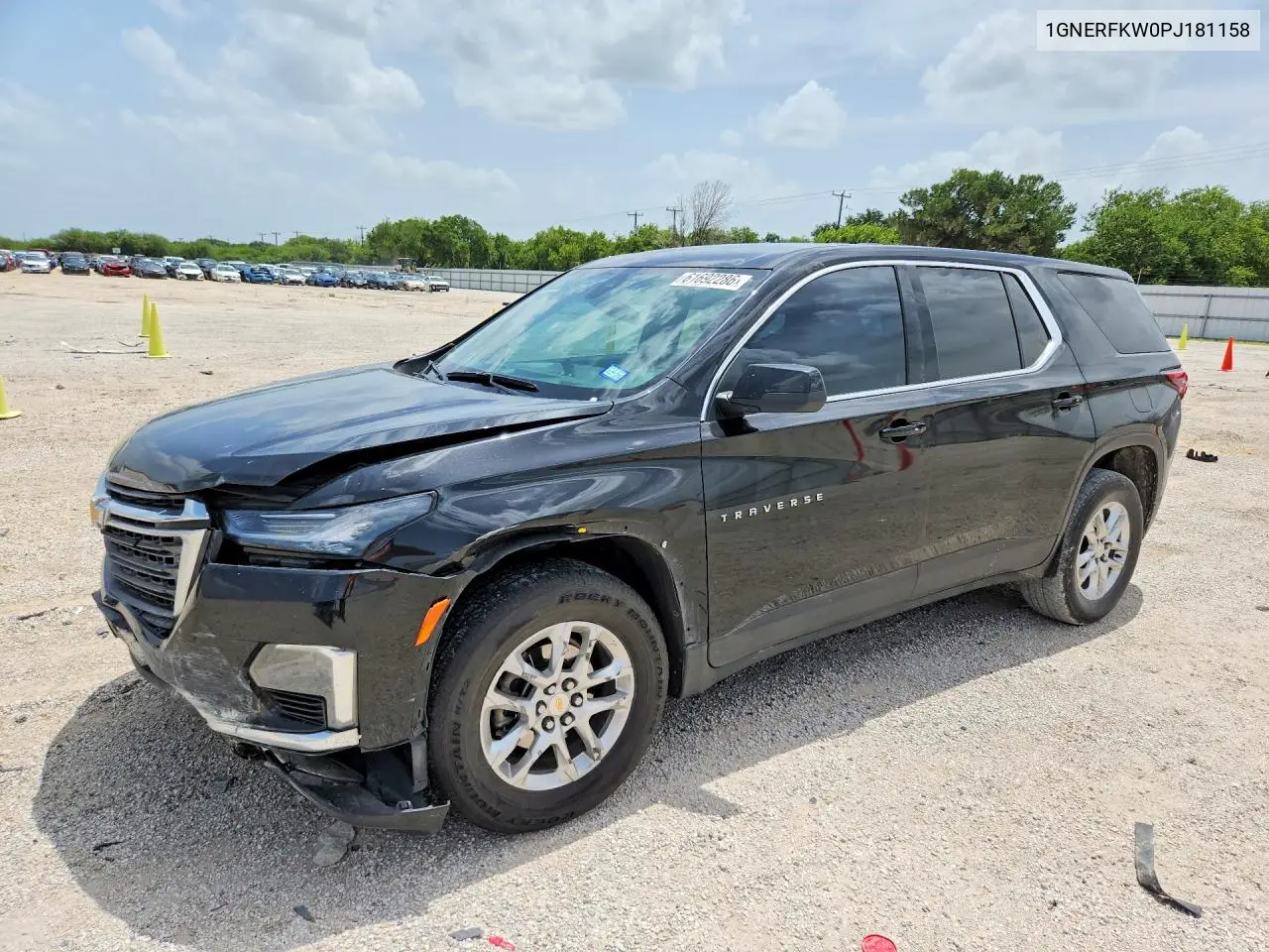 2023 Chevrolet Traverse Ls VIN: 1GNERFKW0PJ181158 Lot: 61692286