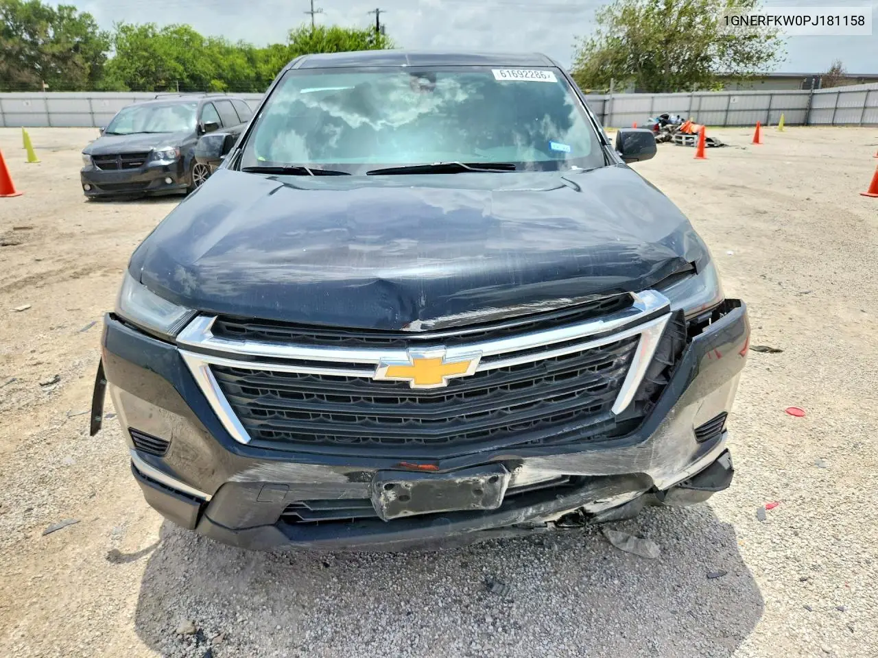 2023 Chevrolet Traverse Ls VIN: 1GNERFKW0PJ181158 Lot: 61692286