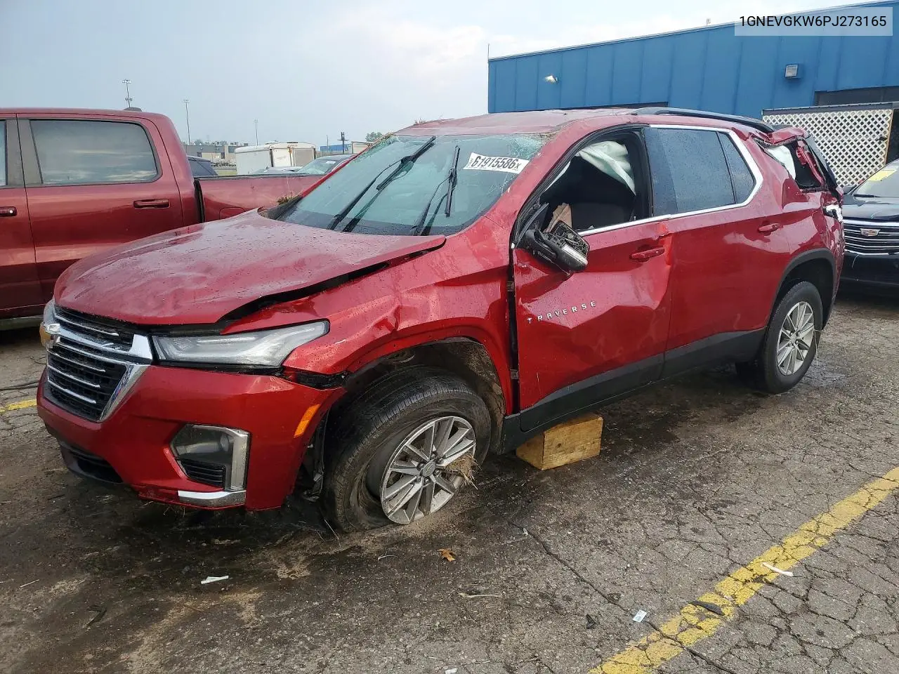 2023 Chevrolet Traverse Lt VIN: 1GNEVGKW6PJ273165 Lot: 61915586