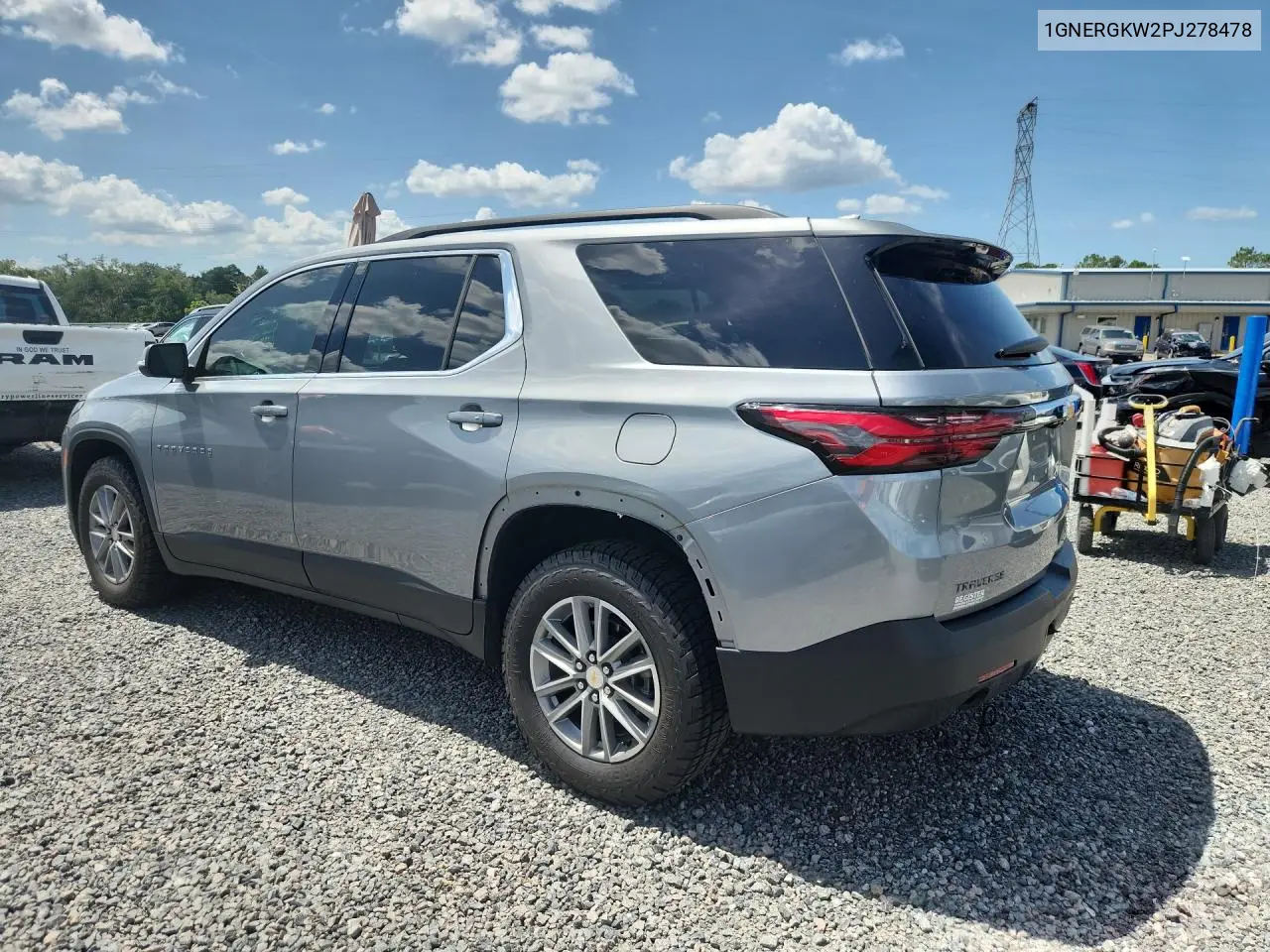 1GNERGKW2PJ278478 2023 Chevrolet Traverse Lt