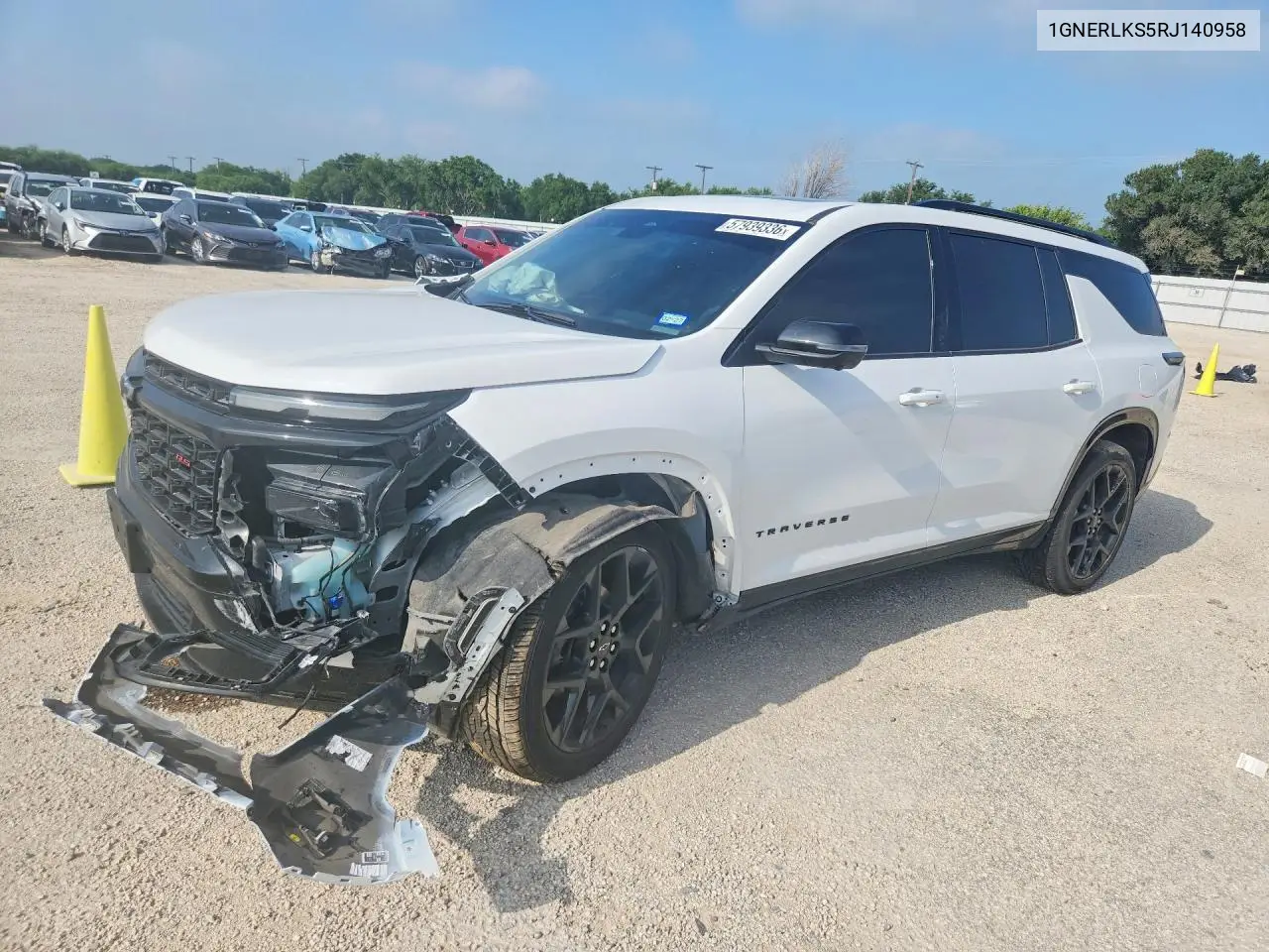 2024 Chevrolet Traverse Rs VIN: 1GNERLKS5RJ140958 Lot: 57939336