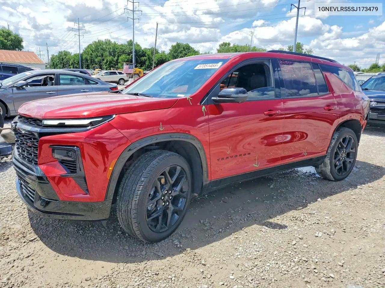 2025 Chevrolet Traverse Rs VIN: 1GNEVLRS5SJ173479 Lot: 57351466