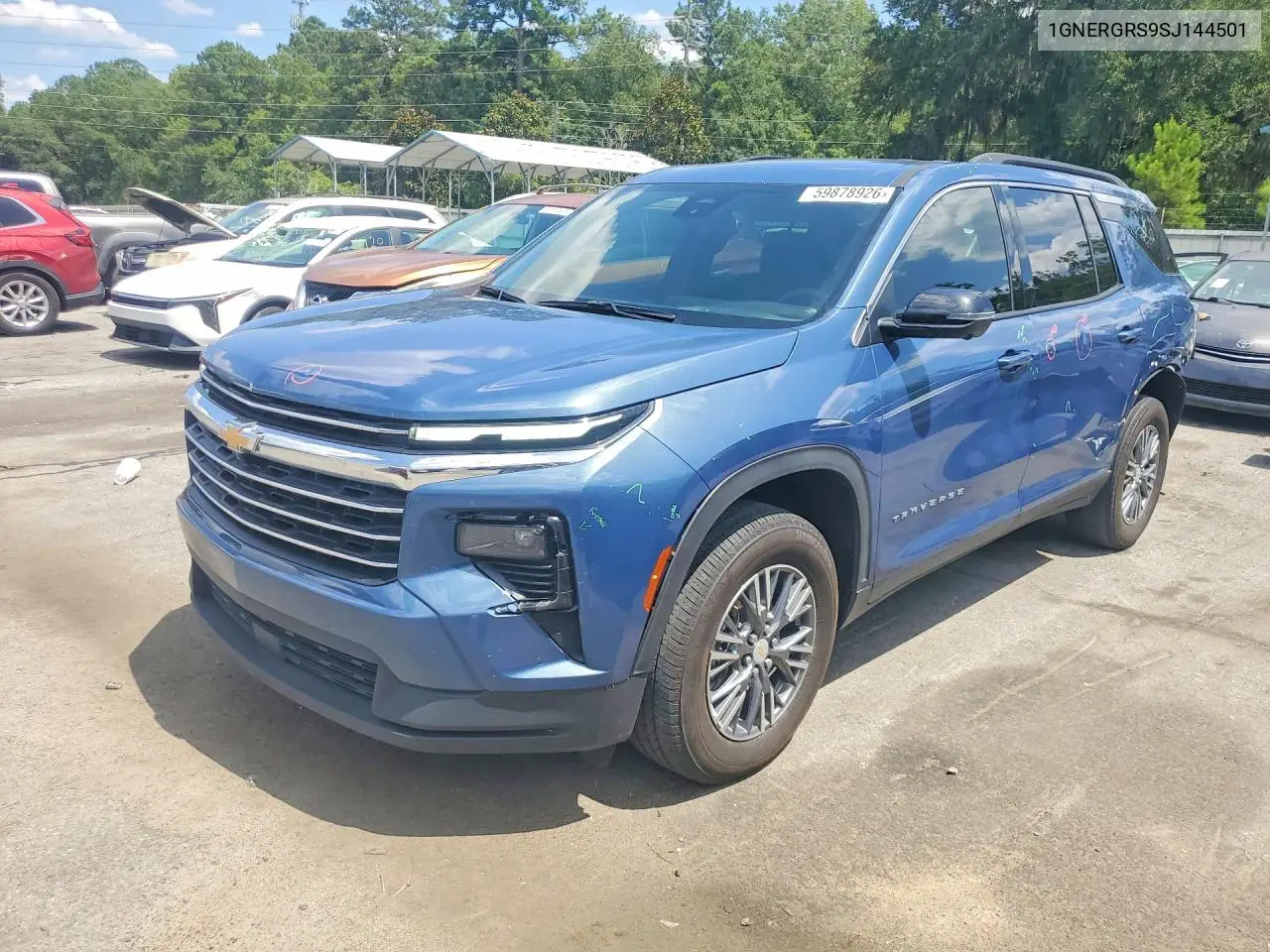 2025 Chevrolet Traverse Lt VIN: 1GNERGRS9SJ144501 Lot: 59878926