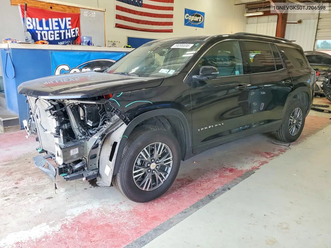 2026 Chevrolet Traverse Lt VIN: 1GNEVGKS0TJ206598 Lot: 59096696
