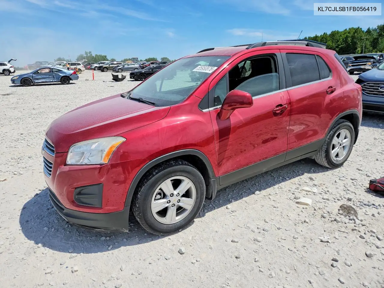2015 Chevrolet Trax 1Lt VIN: KL7CJLSB1FB056419 Lot: 55950876