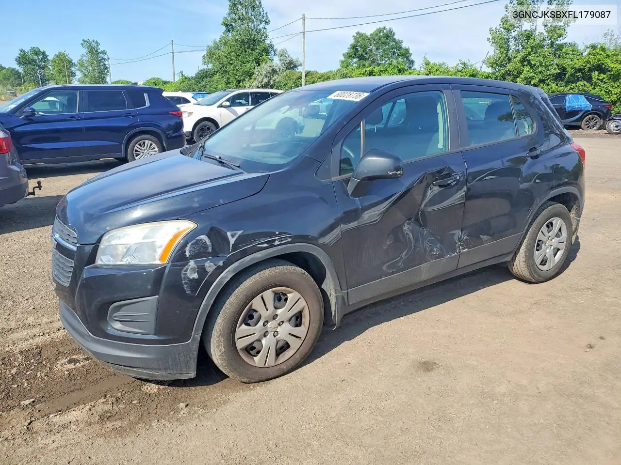 2015 Chevrolet Trax Ls VIN: 3GNCJKSBXFL179087 Lot: 60028736