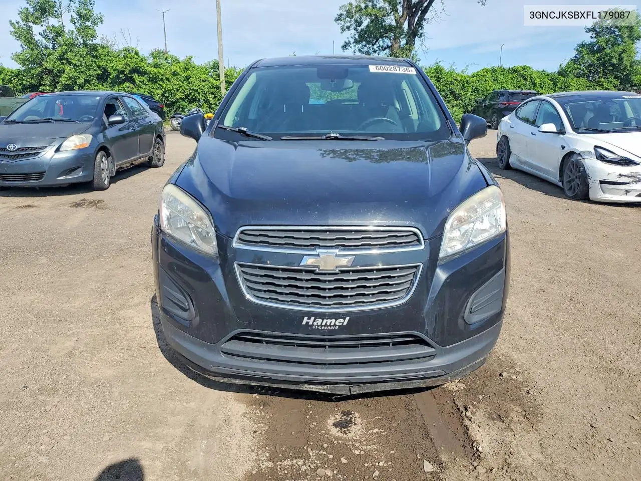2015 Chevrolet Trax Ls VIN: 3GNCJKSBXFL179087 Lot: 60028736