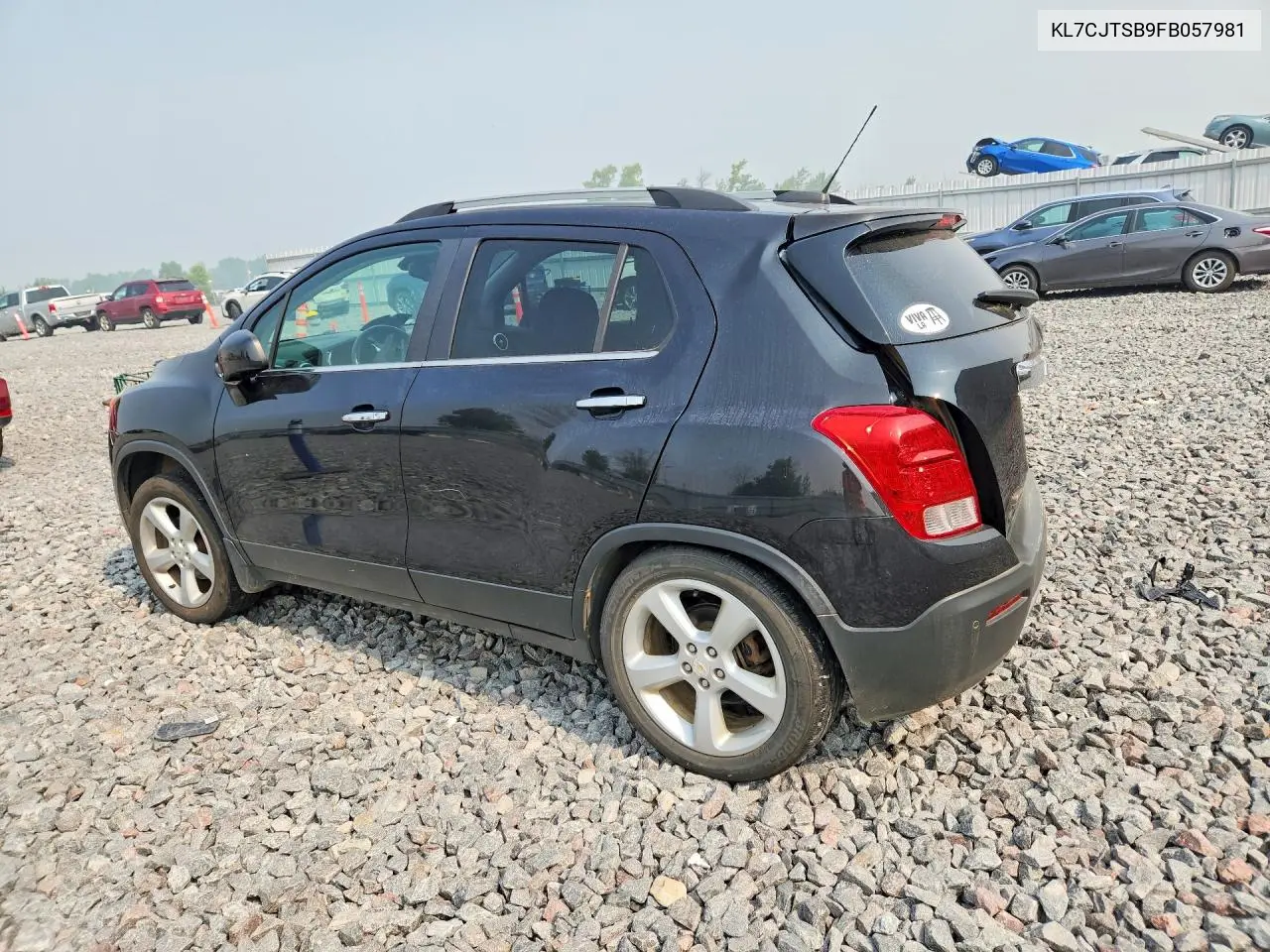 2015 Chevrolet Trax Ltz VIN: KL7CJTSB9FB057981 Lot: 61315426