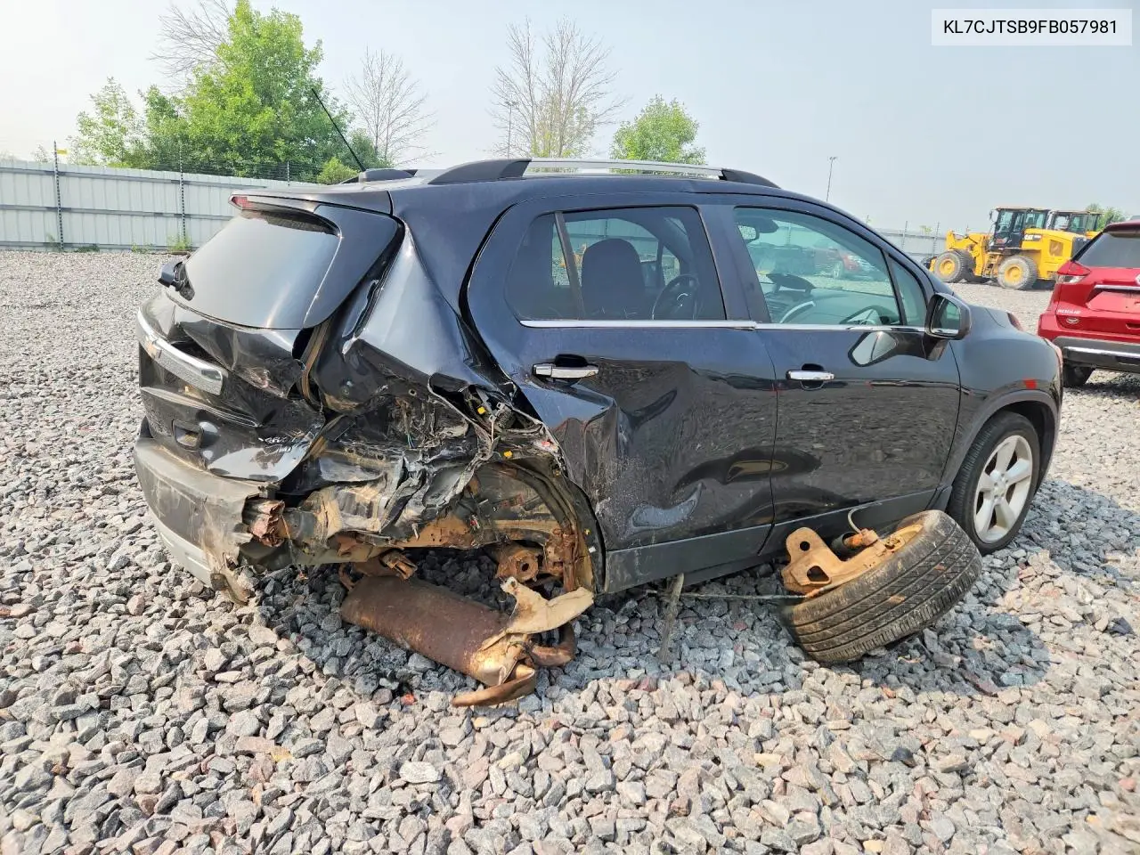 2015 Chevrolet Trax Ltz VIN: KL7CJTSB9FB057981 Lot: 61315426