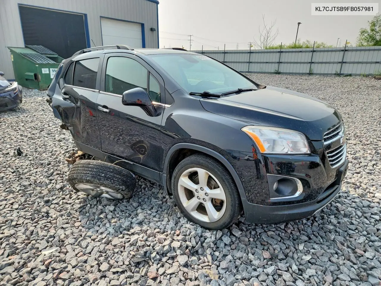 2015 Chevrolet Trax Ltz VIN: KL7CJTSB9FB057981 Lot: 61315426