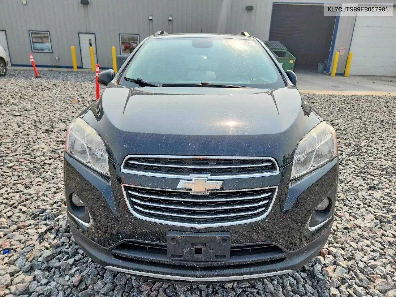 2015 Chevrolet Trax Ltz VIN: KL7CJTSB9FB057981 Lot: 61315426