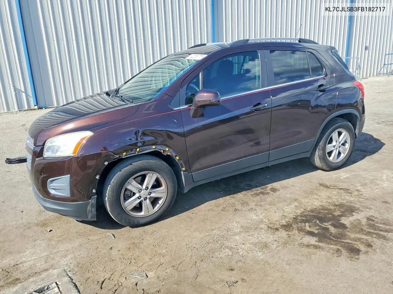 2015 Chevrolet Trax 1Lt VIN: KL7CJLSB3FB182717 Lot: 62256776