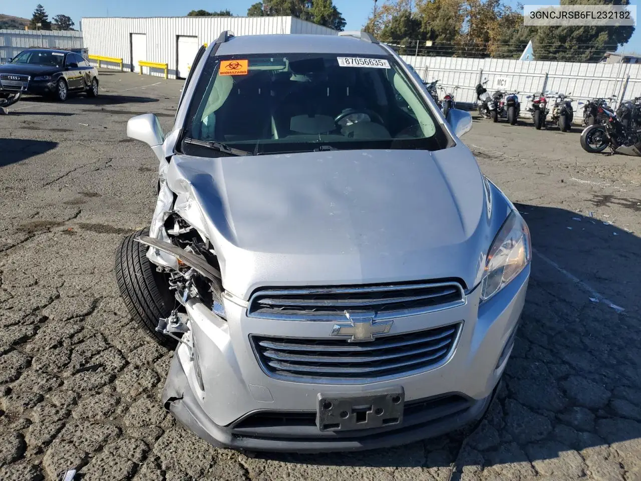 3GNCJRSB6FL232182 2015 Chevrolet Trax 1Lt