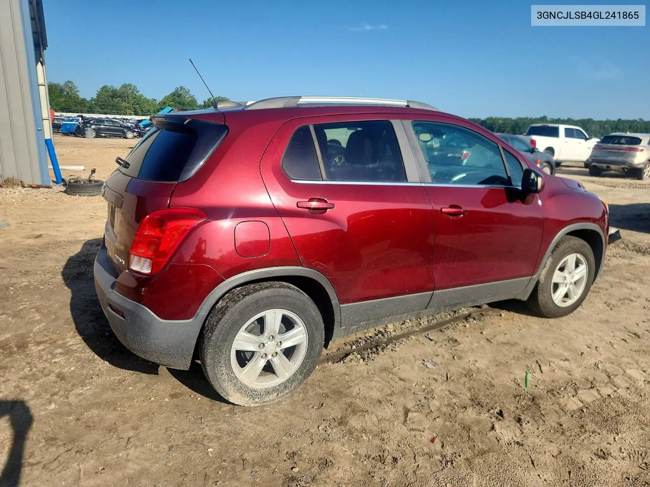 2016 Chevrolet Trax 1Lt VIN: 3GNCJLSB4GL241865 Lot: 61062616