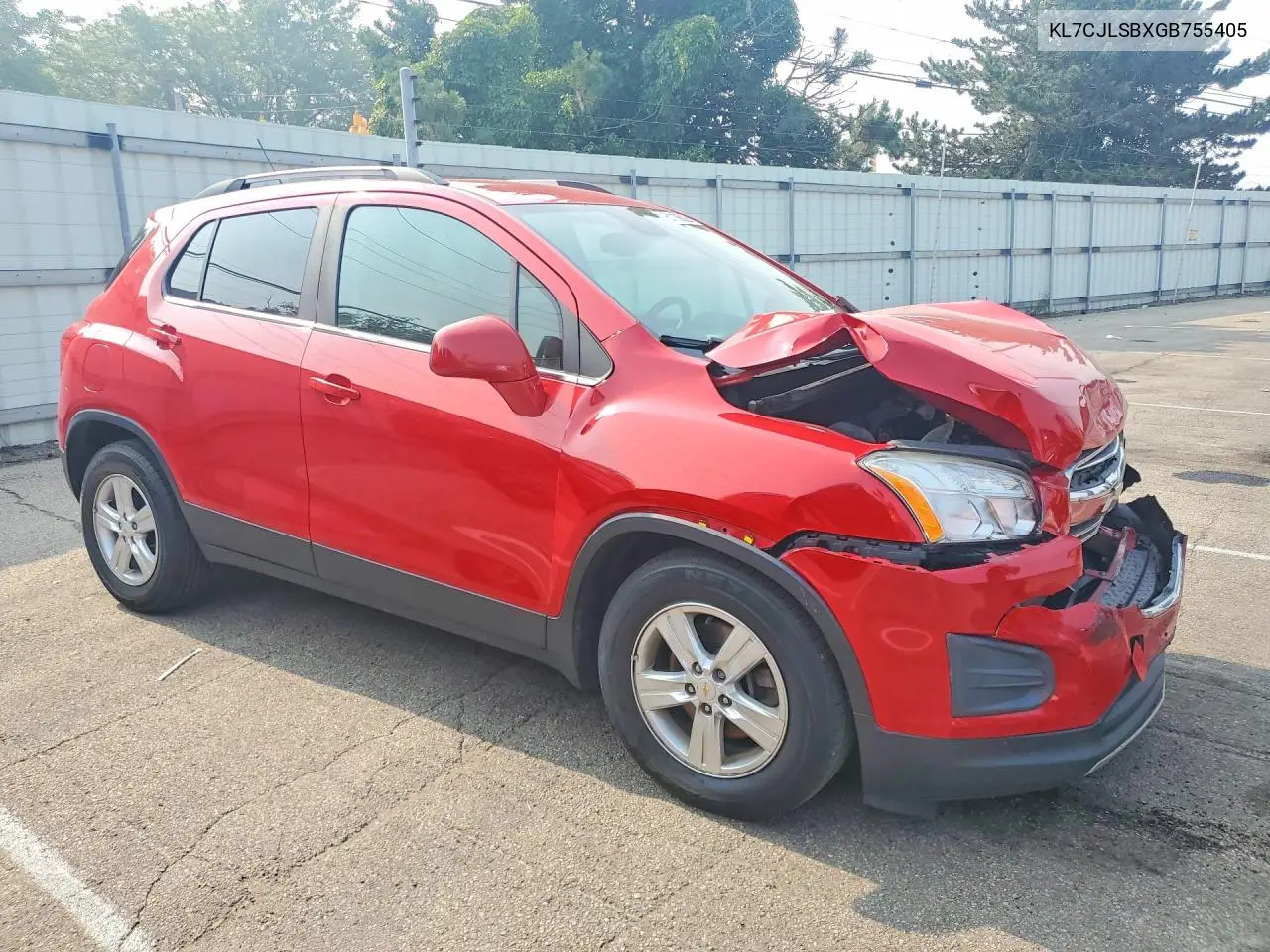 2016 Chevrolet Trax 1Lt VIN: KL7CJLSBXGB755405 Lot: 61106626