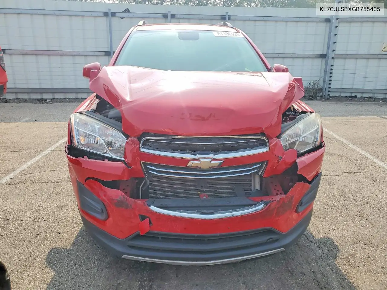 2016 Chevrolet Trax 1Lt VIN: KL7CJLSBXGB755405 Lot: 61106626