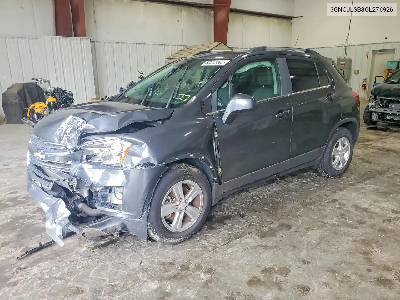 2016 Chevrolet Trax 1Lt VIN: 3GNCJLSB8GL276926 Lot: 62063366