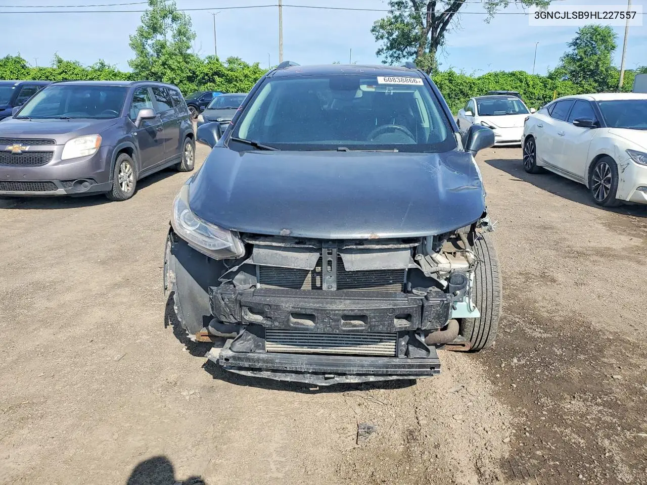2017 Chevrolet Trax 1Lt VIN: 3GNCJLSB9HL227557 Lot: 60838866